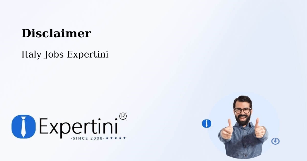 Disclaimer – Porte - Italy Jobs Expertini